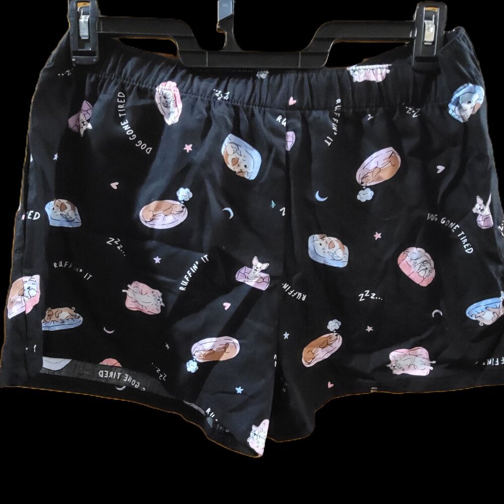 Joyspun Sleep pajama Shorts, Size Large Color Black (NWT)